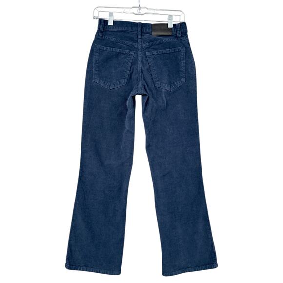 Lucky Brand Bridgette Navy‎ Corduroy Button Fly High Rise Jeans Size 2/26 - Picture 2 of 9
